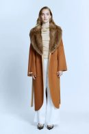 Double Faced Sheepskin Taba/beige Cashmere Coat