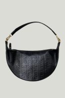 Leather Baguette Bag Black