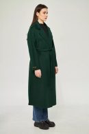 Hand Sewn Cashmere Coat Green