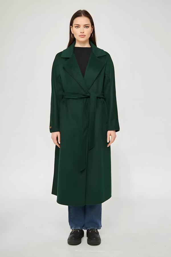 Hand Sewn Cashmere Coat Green