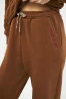 Hooded Women’s Brown Tracksuit Set