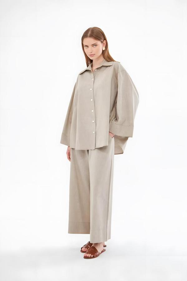 Mink Linen Shirt-Pants Set - Image 3