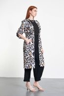 Leopard Print Raincoat with Drawstring Detail