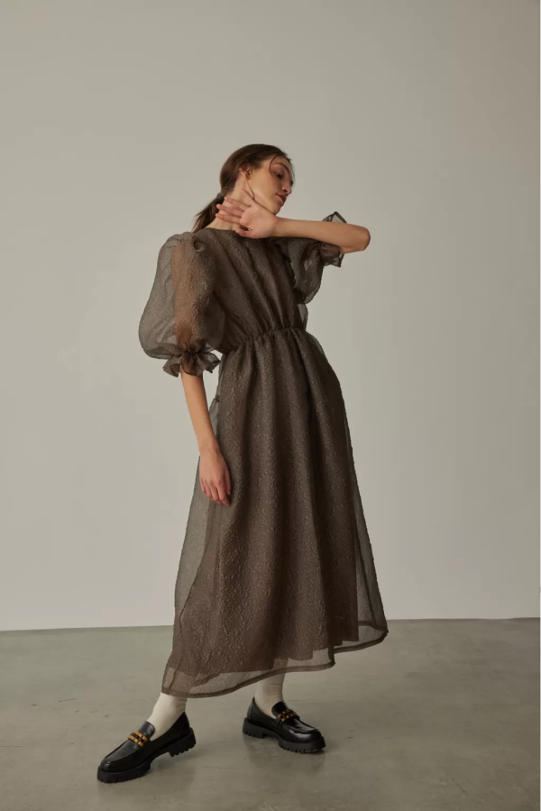 Anthracite Backless Dress - Image 3