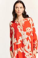 Patterned Dress with Tie Detail