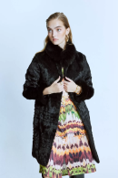 Fox Detailed Cascading Long Black Fur